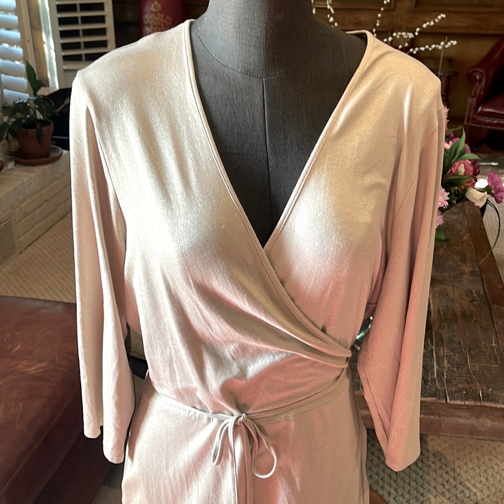 Majestic Filatures Wrap Metallic Dress
